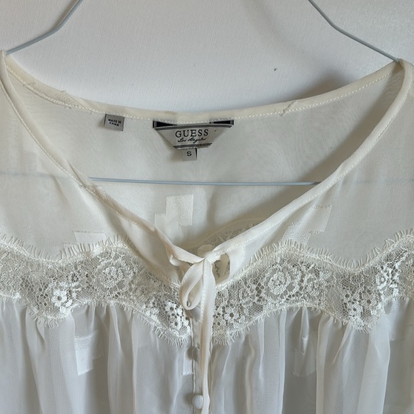 Guess Los Angeles Imprinted sheer Size Small Wrist Front Strings - Picture 8 of 13